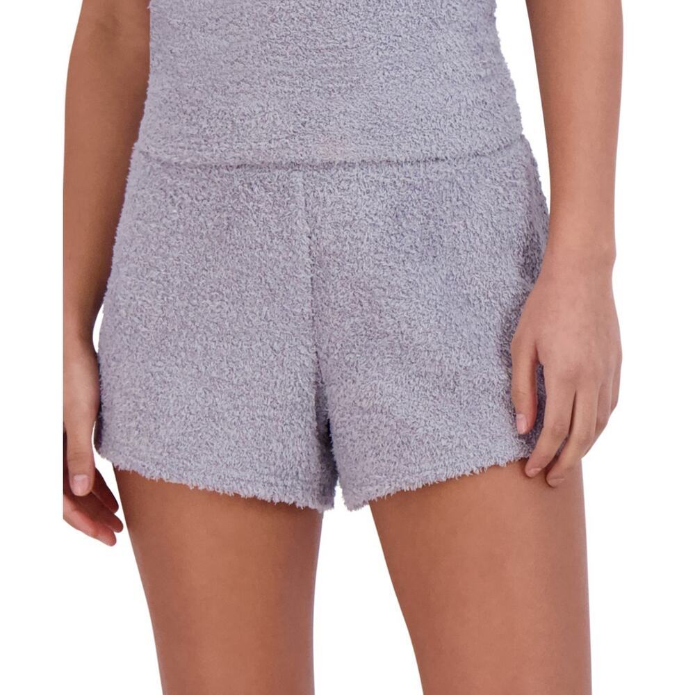 Steve Madden Women's Pull-on Chenille Sleep Shorts Lilac Gray NWT Size XL